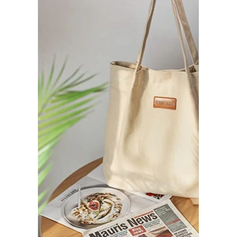Bonny Dodo canvas tote bag NWOT multi pocket sturdy TSA approved